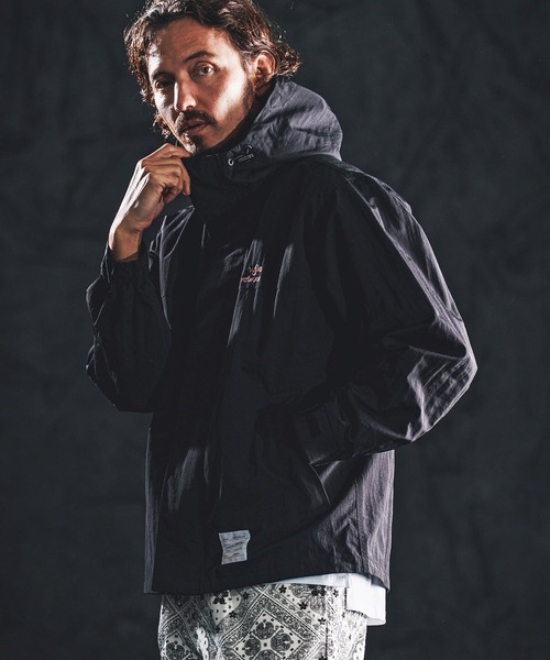 wjk reluxe（ダブルジェーケーリラックス）の「mj11339-shrink nylon parka ナイロンパーカー(WR26S-19)（ナイロンジャケット・メンズ・ブラック/カーキ/ネイビー・L/M/S）」の15枚目の写真