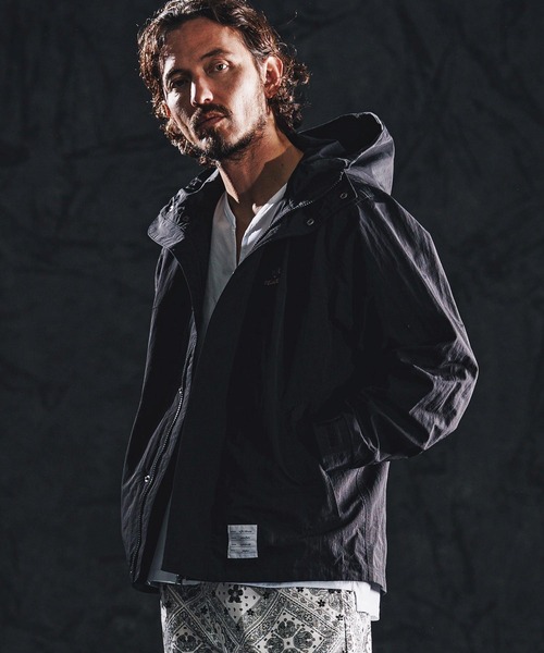 wjk reluxe（ダブルジェーケーリラックス）の「mj11339-shrink nylon parka ナイロンパーカー(WR26S-19)（ナイロンジャケット・メンズ・ブラック/カーキ/ネイビー・L/M/S）」の16枚目の写真