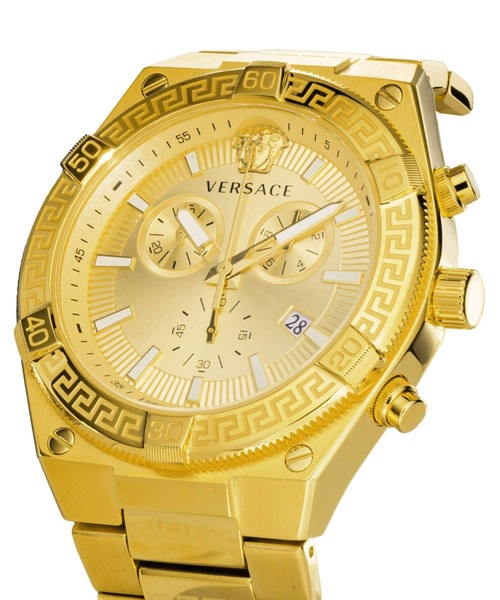 VERSACE（ヴェルサーチ）の「VERSACE/ヴェルサーチェ SPORTY GRECA 腕時計 VS-VESO01424 メンズ（アナログ腕時計・メンズ・ゴールド・FREE）」の3枚目の写真