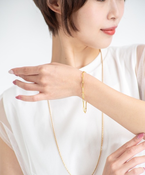 セール】【TOMWOOD(トムウッド)】Box Bracelet ゴールドブレスレット