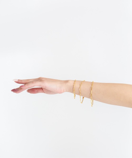 セール】【TOMWOOD(トムウッド)】Box Bracelet ゴールドブレスレット