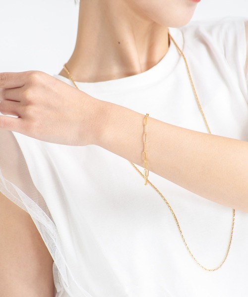 TOMWOOD(トムウッド)】Box Bracelet ゴールドブレスレット ユニ