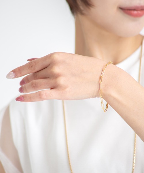 セール】【TOMWOOD(トムウッド)】Box Bracelet ゴールドブレスレット