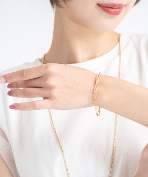 セール】【TOMWOOD(トムウッド)】Box Bracelet ゴールドブレスレット