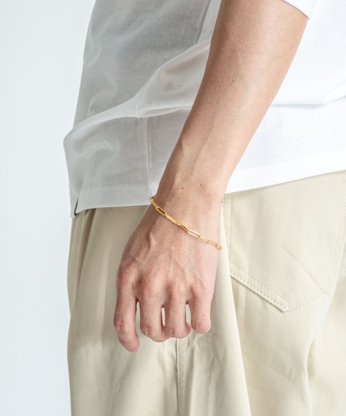 セール】【TOMWOOD(トムウッド)】Box Bracelet ゴールドブレスレット