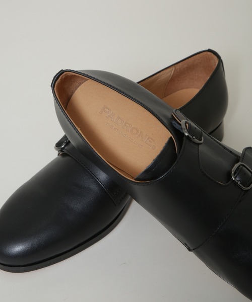 PADRONE（パドローネ）の「PADRONE THE STANDARD LINE/別注 DOUBLE MONK/ダブルモンクストラップ（ドレスシューズ・メンズ・ブラック・41/40/42）」の8枚目の写真
