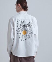 tk.TAKEO KIKUCHI | バックデイジー刺繍シャツ(シャツ/ブラウス)