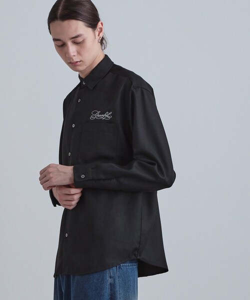 tk.TAKEO KIKUCHI（ティーケータケオキクチ）の「バックデイジー刺繍シャツ（シャツ/ブラウス・メンズ・ブルー系その他/ホワイト/ブラック・02/03/04）」の8枚目の写真