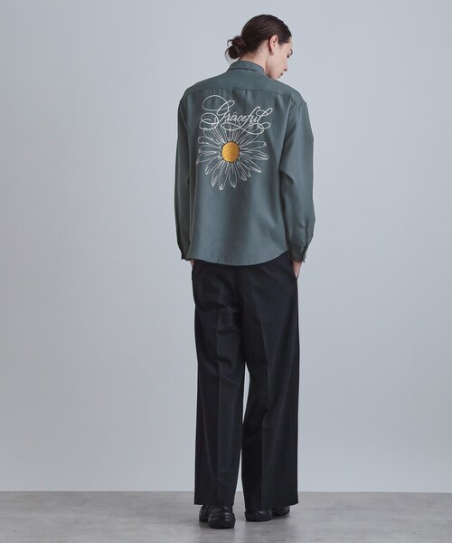 tk.TAKEO KIKUCHI（ティーケータケオキクチ）の「バックデイジー刺繍シャツ（シャツ/ブラウス・メンズ・ブルー系その他/ホワイト/ブラック・02/03/04）」の13枚目の写真