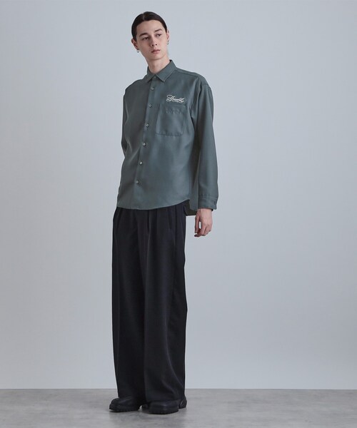 tk.TAKEO KIKUCHI（ティーケータケオキクチ）の「バックデイジー刺繍シャツ（シャツ/ブラウス・メンズ・ブルー系その他/ホワイト/ブラック・02/03/04）」の14枚目の写真