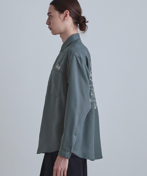 tk.TAKEO KIKUCHI（ティーケータケオキクチ）の「バックデイジー刺繍シャツ（シャツ/ブラウス・メンズ・ブルー系その他/ホワイト/ブラック・02/03/04）」の17枚目の写真