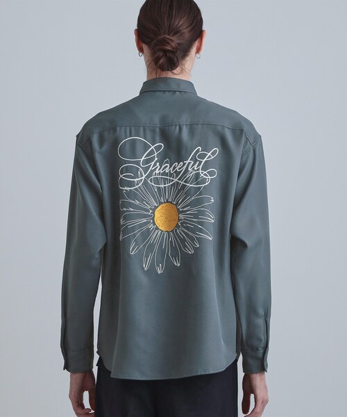 tk.TAKEO KIKUCHI（ティーケータケオキクチ）の「バックデイジー刺繍シャツ（シャツ/ブラウス・メンズ・ブルー系その他/ホワイト/ブラック・02/03/04）」の18枚目の写真