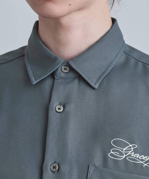 tk.TAKEO KIKUCHI（ティーケータケオキクチ）の「バックデイジー刺繍シャツ（シャツ/ブラウス・メンズ・ブルー系その他/ホワイト/ブラック・02/03/04）」の19枚目の写真