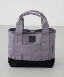 AZUL BY MOUSSY（アズールバイマウジー）の「パッチ付きミニトートスクエアバッグ（トートバッグ）」