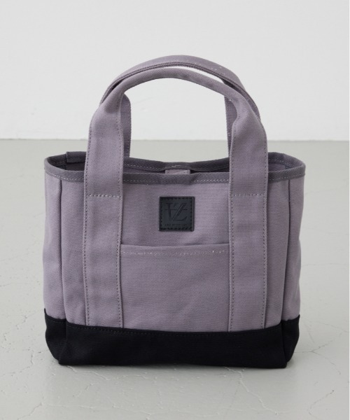 AZUL by moussy（アズールバイマウジー）の「パッチ付きミニトートスクエアバッグ（トートバッグ・メンズ・ホワイト/ブラック/グレー・FREE）」の3枚目の写真