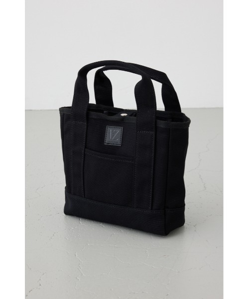 AZUL by moussy（アズールバイマウジー）の「パッチ付きミニトートスクエアバッグ（トートバッグ・メンズ・ホワイト/ブラック/グレー・FREE）」の12枚目の写真