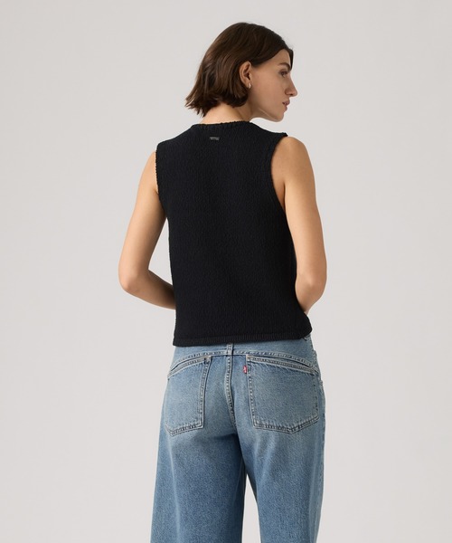 Levi's（リーバイス）の「Levi's/リーバイス HELEN ミニブークレ ベスト（ベスト・レディース・ブラック・XS/S/M）」の3枚目の写真