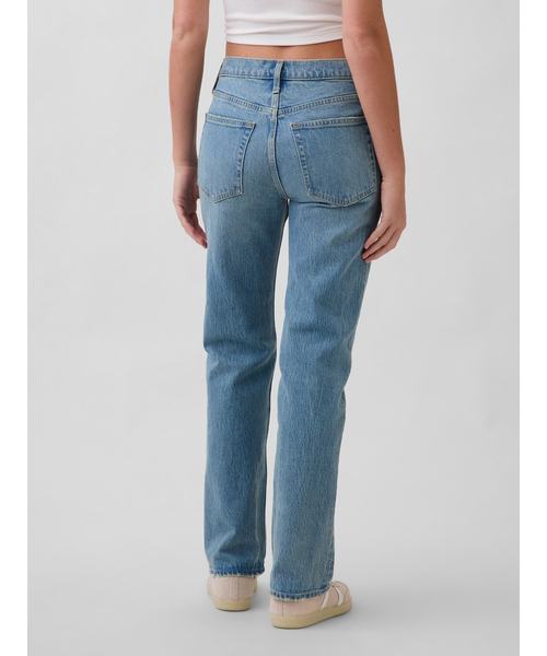 GAP(ギャップ)の「ミッドライズ リラックスフィット ストレートデニム(デニムパンツ・レディース・ライトインディゴブルー・30/28/23/24/25/26/27/29)」の11枚目の写真