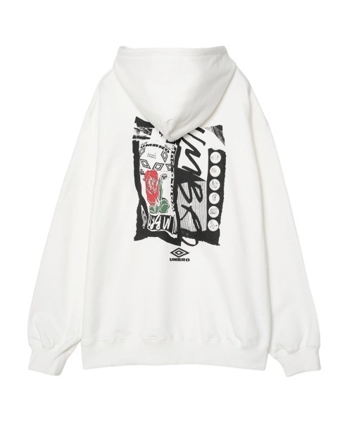 UMBRO（アンブロ）の「UMBRO Hoodie [Kosuke Kawamura×Umbro]（アンブロ フーディ [河村康輔×アンブロ]）（パーカー・メンズ・ブラック/ホワイト・MEDIUM/LARGE）」の2枚目の写真