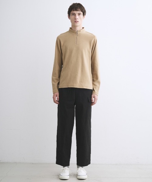 three dots（スリードッツ）の「コンパクトパイル ハーフジップ 長袖Tシャツ（Tシャツ/カットソー・メンズ・ベージュ系その他/グリーン系その他/ブルー系その他・SMALL/MEDIUM/LARGE）」の10枚目の写真