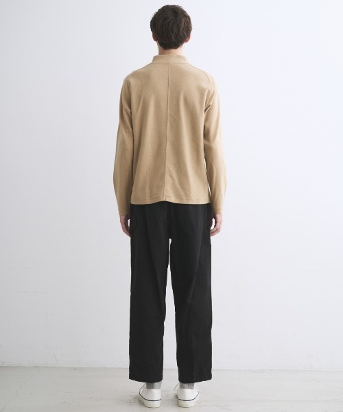 three dots（スリードッツ）の「コンパクトパイル ハーフジップ 長袖Tシャツ（Tシャツ/カットソー・メンズ・ベージュ系その他/グリーン系その他/ブルー系その他・SMALL/MEDIUM/LARGE）」の12枚目の写真