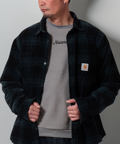 BAYBLO（ベイブロ）の「(SA) ボア 刺繍 ロゴ トレーナー（スウェット・メンズ・グレー/ブラック/アイボリー/ブラウン・M/L/LL）」の3枚目の写真