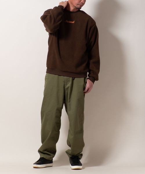 BAYBLO（ベイブロ）の「(SA) ボア 刺繍 ロゴ トレーナー（スウェット・メンズ・グレー/ブラック/アイボリー/ブラウン・M/L/LL）」の18枚目の写真