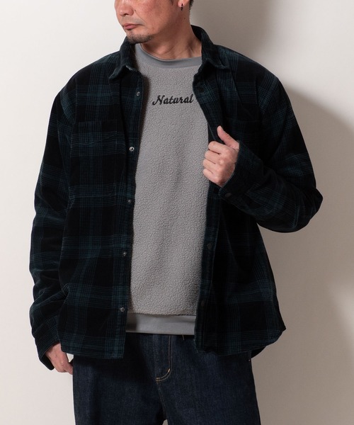 BAYBLO（ベイブロ）の「(SA) ボア 刺繍 ロゴ トレーナー（スウェット・メンズ・グレー/ブラック/アイボリー/ブラウン・M/L/LL）」の20枚目の写真