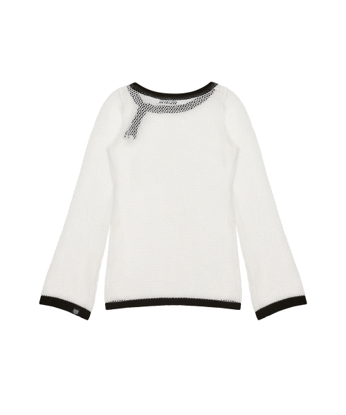 LUVISTRUE(ラヴイズトゥルー)の「SM CROSS MESH KNIT(WHITE)(ニット/セーター・レディース・その他・FREE)」の3枚目の写真