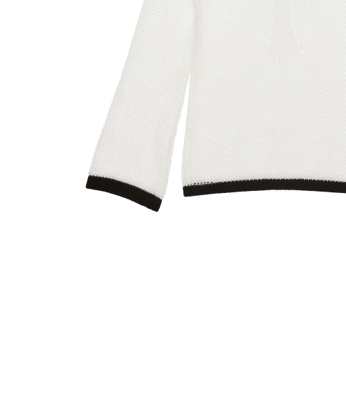 LUVISTRUE(ラヴイズトゥルー)の「SM CROSS MESH KNIT(WHITE)(ニット/セーター・レディース・その他・FREE)」の5枚目の写真