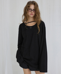 RENSE（レンセ）の「Oversized Back Point Long Sleeve Tee Black（Tシャツ/カットソー）」