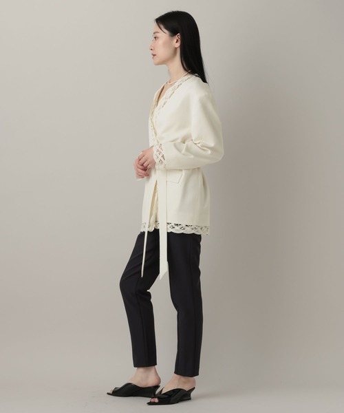 A part by（アパートバイ）の「バテンレースジャケット（その他アウター・レディース・ブラック/アイボリー・FREE）」の4枚目の写真