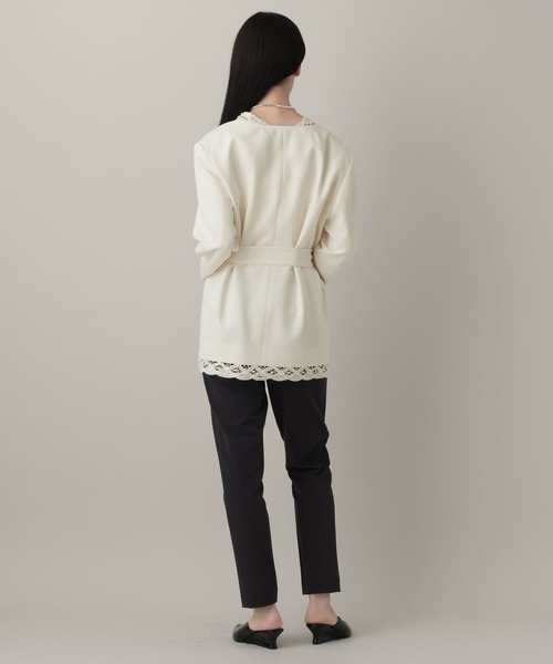 A part by（アパートバイ）の「バテンレースジャケット（その他アウター・レディース・ブラック/アイボリー・FREE）」の5枚目の写真