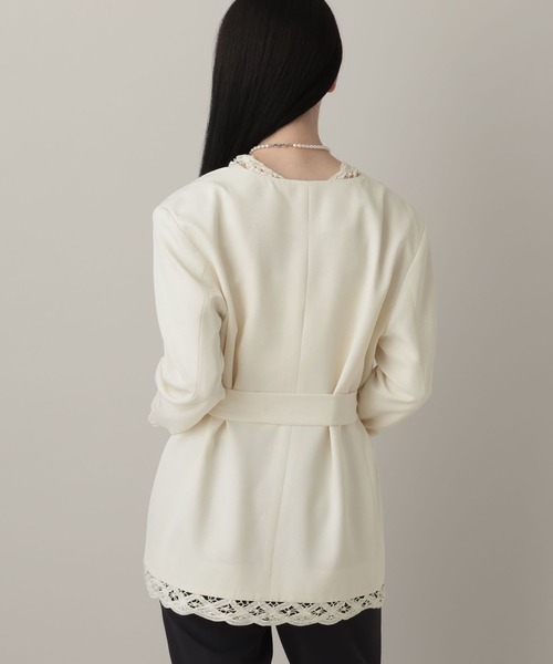 A part by（アパートバイ）の「バテンレースジャケット（その他アウター・レディース・ブラック/アイボリー・FREE）」の8枚目の写真