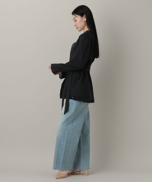 A part by（アパートバイ）の「バテンレースジャケット（その他アウター・レディース・ブラック/アイボリー・FREE）」の10枚目の写真