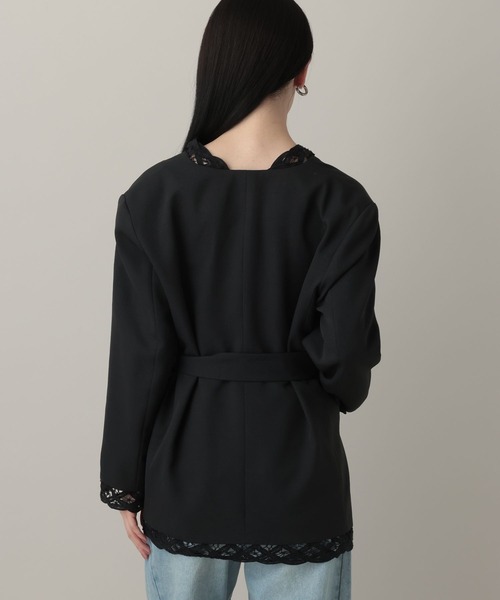 A part by（アパートバイ）の「バテンレースジャケット（その他アウター・レディース・ブラック/アイボリー・FREE）」の14枚目の写真