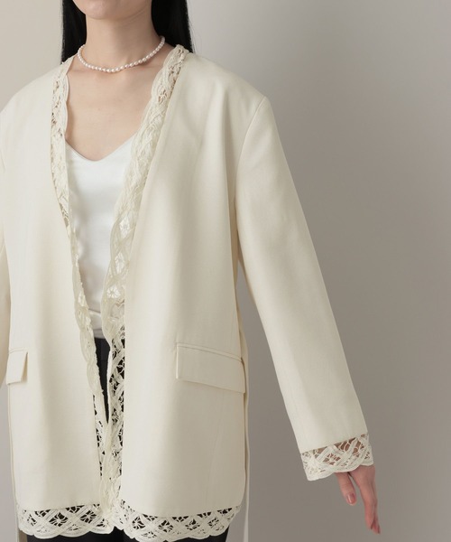 A part by（アパートバイ）の「バテンレースジャケット（その他アウター・レディース・ブラック/アイボリー・FREE）」の19枚目の写真
