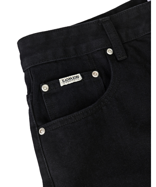 LORES(ロアス)の「Tag Denim Pants - Black(デニムパンツ・レディース・その他・M/L/XL)」の4枚目の写真