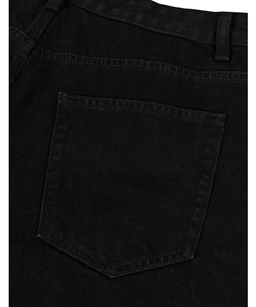 LORES(ロアス)の「Tag Denim Pants - Black(デニムパンツ・レディース・その他・M/L/XL)」の6枚目の写真