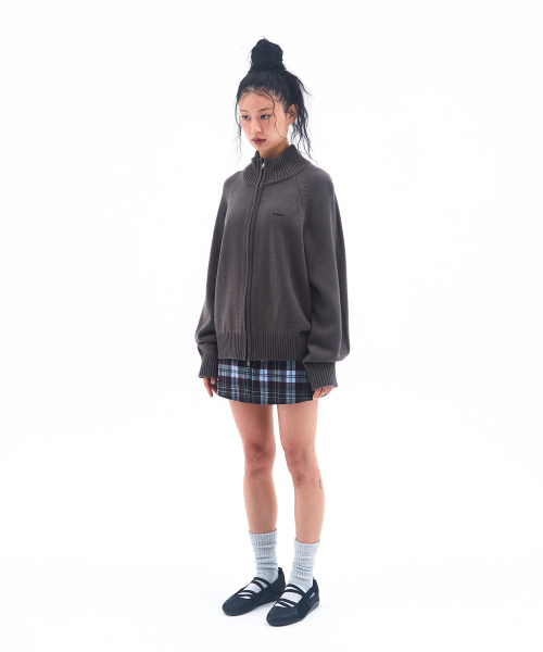 AMESWORLDWIDE(アメスワールドワイド)の「BASIC KNIT ZIP-UP CHARCOAL(カーディガン/ボレロ・レディース・その他・S/M)」の4枚目の写真