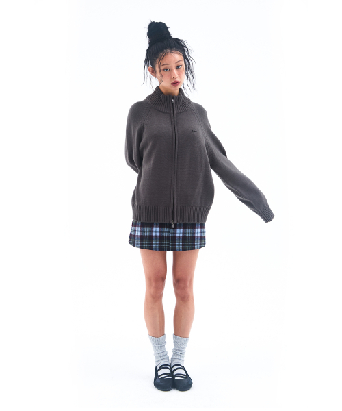 AMESWORLDWIDE(アメスワールドワイド)の「BASIC KNIT ZIP-UP CHARCOAL(カーディガン/ボレロ・レディース・その他・S/M)」の5枚目の写真