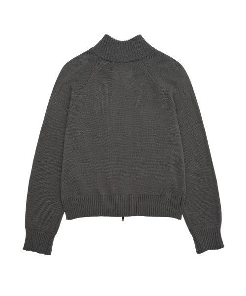 AMESWORLDWIDE(アメスワールドワイド)の「BASIC KNIT ZIP-UP CHARCOAL(カーディガン/ボレロ・レディース・その他・S/M)」の7枚目の写真