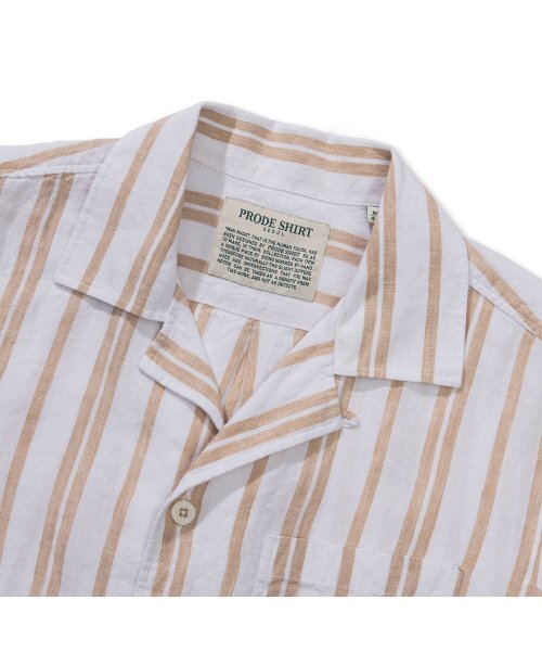 PRODESHIRT（プロデシャツ）の「[コンフォート] クバンオープンカラーリネンキャンプシャツ (ベージュSP)（シャツ/ブラウス・メンズ・その他・L/XL）」の3枚目の写真