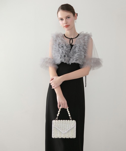 Leja(レジャ)の「【LEJA】3WAYオールパールビジュー ストライプデザインバッグ結婚式 パーティー 成人式 二次会 同窓会 お呼ばれ オケージョン 20代 30代(ハンドバッグ・レディース・ホワイト・FREE)」の4枚目の写真