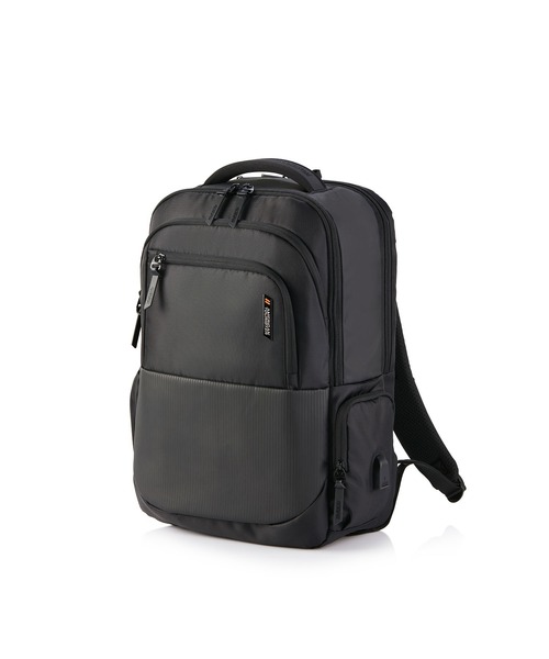 AMERICAN TOURISTER(アメリカンツーリスター)の「アメリカンツーリスター SEGNO 2.0 バックパック 1 ASR ブラック(バックパック/リュック・メンズ・ブラック・ONESIZE)」の1枚目の写真