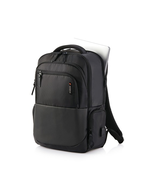 AMERICAN TOURISTER(アメリカンツーリスター)の「アメリカンツーリスター SEGNO 2.0 バックパック 1 ASR ブラック(バックパック/リュック・メンズ・ブラック・ONESIZE)」の8枚目の写真