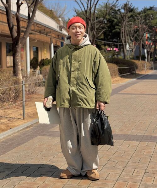 GRISH（グリッシュ）の「カーブドワンタックバルーンフィットスウェットパンツ[グレー]（スウェットパンツ・メンズ・その他・XL/M/L）」の3枚目の写真