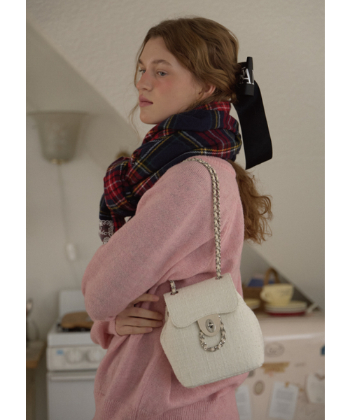 ANOETIC（アノエティック）の「ANC CLASSIC MINI SHOULDER BAG_TWEED WHITE（ショルダーバッグ・レディース・ホワイト・FREE）」の2枚目の写真
