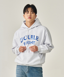 DOUBLE EIGHT（ダブルエイト）の「ウェーブ刺繍フードパーカー（ホワイトメランジ）（パーカー）」