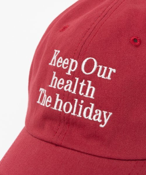 Millo Archive（ミロ アーカイブ）の「ホリデーシグネチャーボールキャップ [レッド]（キャップ・レディース・その他・FREE）」の5枚目の写真